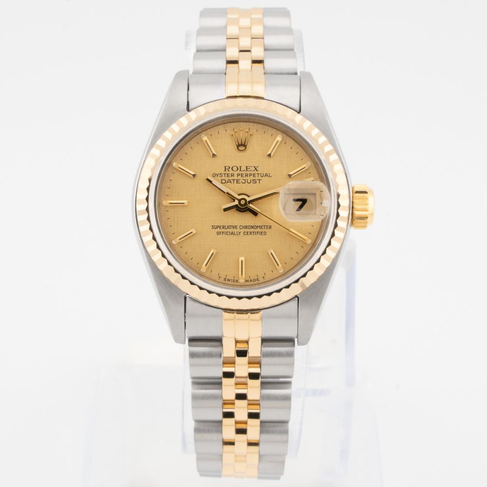 Buy Genuine Used Lady-Datejust 26 69173 Watch - Champagne Linen