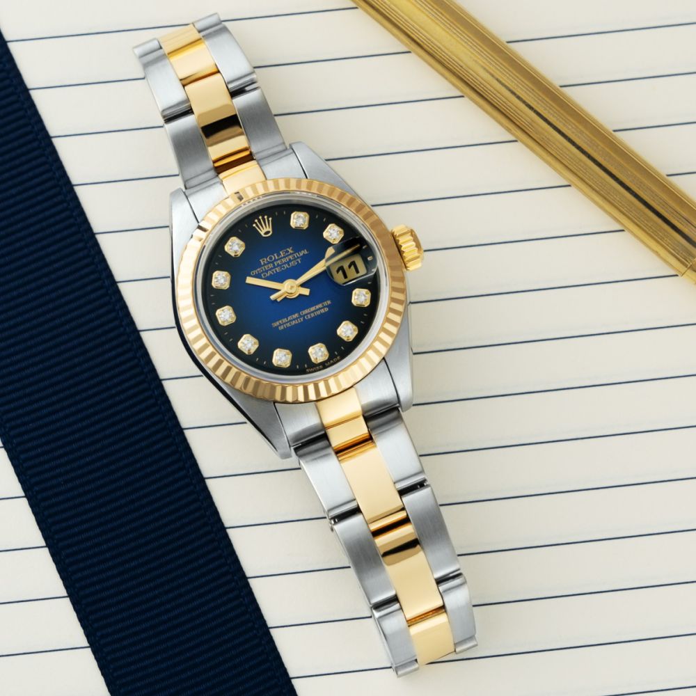 Buy Genuine Used Lady-Datejust 26 79173 Watch - Blue Vignette Dial