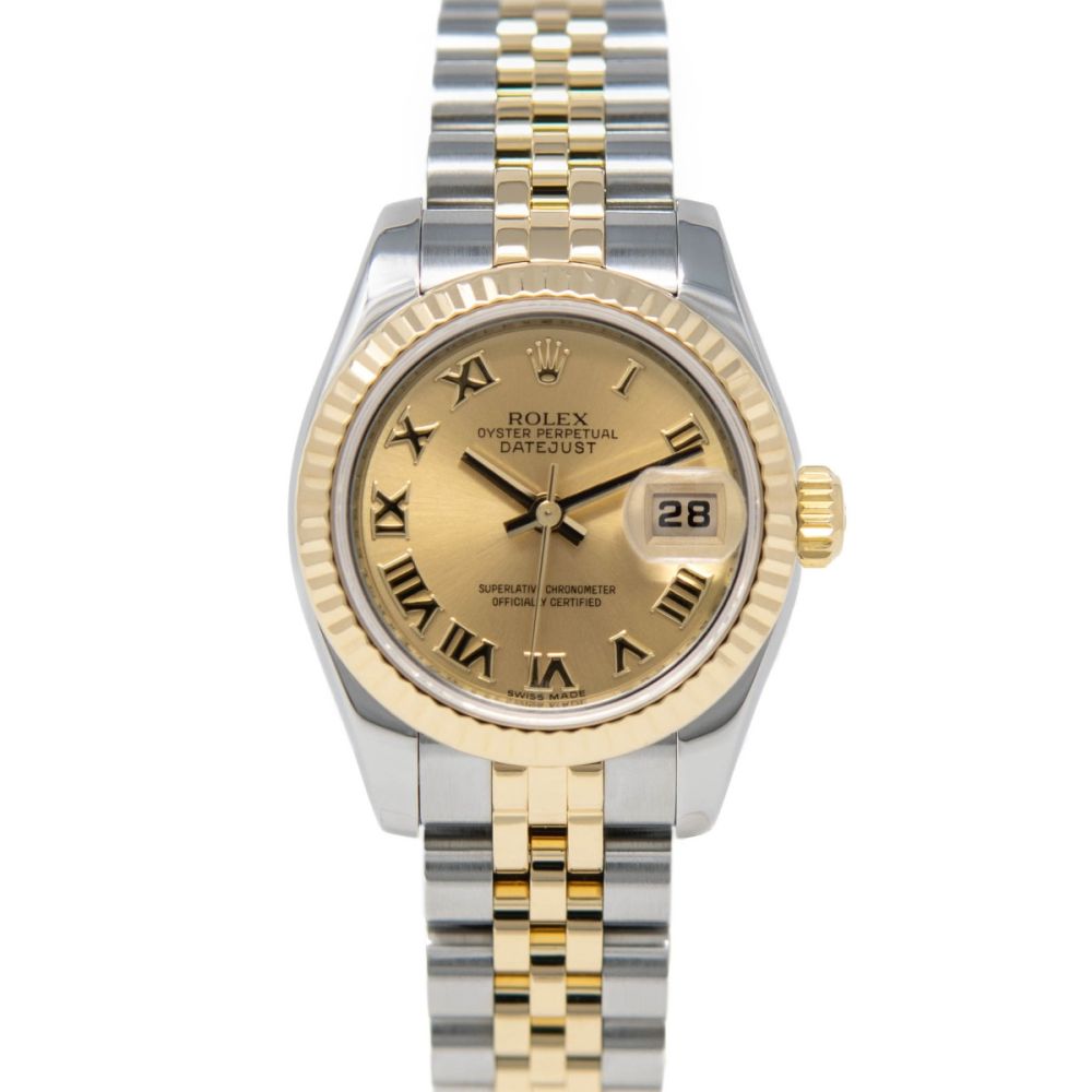 Buy Genuine Rolex Lady-Datejust 26 179173 - Champagne, Jubilee