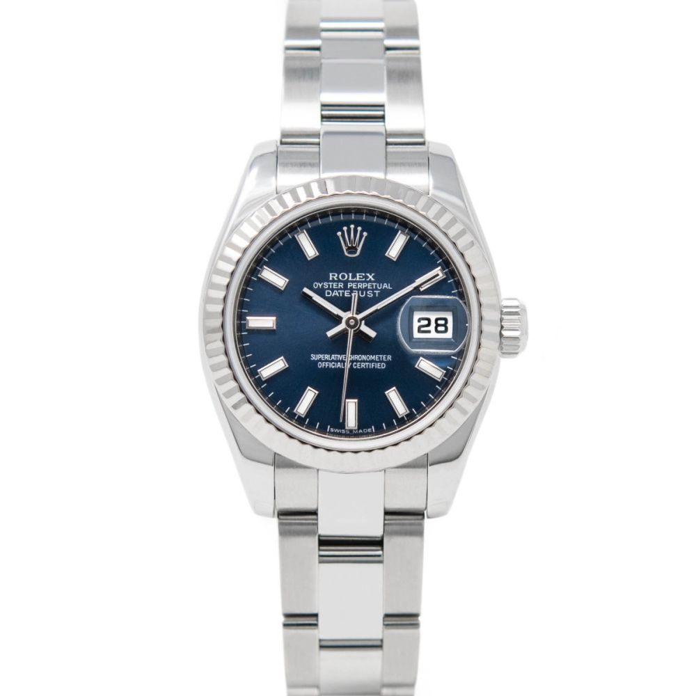 Buy Genuine Used Lady-Datejust 26 179174 Watch - Blue Dial | SKU 4802