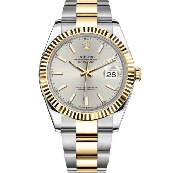 Rolex Datejust 41 126333 Wristwatch Oyster Bracelet Silver Dial Fluted Bezel