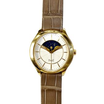 Piaget, Limelight Stella Moonphase, White Dial, Brown Leather Strap G0A40110