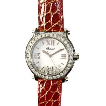 Chopard Happy Sport 278475-3037 Steel, White Roman Dial, Diamond Bezel