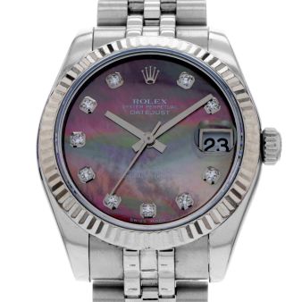 Rolex Datejust 31, 178274, Steel & Gold, Black Mother of Pearl Roman Dial, Jubilee Bracelet, Watch Only
