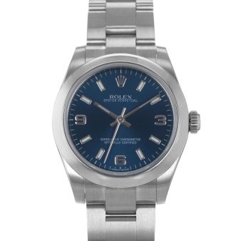 2012 Rolex Oyster Perpetual 31, 177200, Steel, Blue Index/Arabic, Oyster Bracelet, Box & Papers
