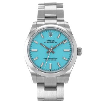 2022 Rolex Oyster Perpetual 31, 277200, Steel, Turquoise Blue Dial, Oyster Bracelet, Box & Papers