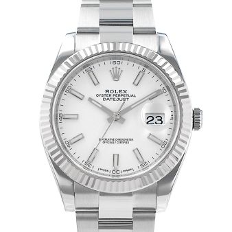 2018 Rolex Datejust 41, 126334, Steel & Gold, White Dial, Oyster Bracelet, Box & Papers