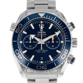 Omega Seamaster Planet Ocean 215.30.46.51.99.001 Wristwatch, Titanium Grey Dial, Orange Ceramic Bezel, Stainless Steel Bracelet
