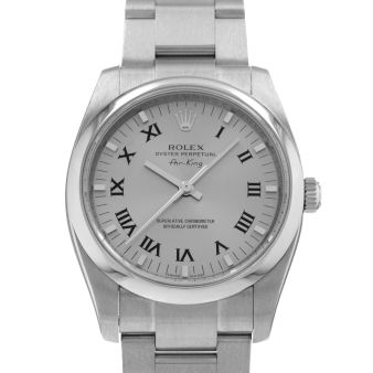 2006 Rolex Oyster Perpetual 34, 114200, Steel, Silver Roman Dial, Oyster Bracelet, Watch Only