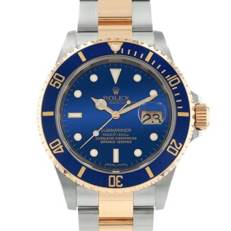 2008 Rolex Submariner Date, 16613, 40mm, Steel & Gold, Blue Dial, Oyster Bracelet, Papers Only