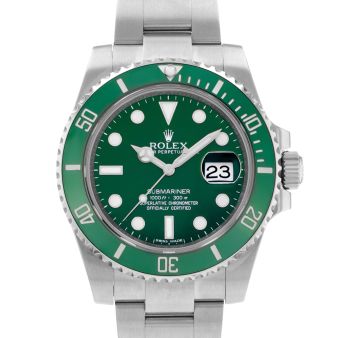 2012 Rolex Submariner Date 'Hulk', 116610LV, 40mm, Steel, Green Dial, Oyster Bracelet, Box & Papers