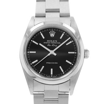 2001 Rolex Air King, 14000M, 34mm, Steel, Black Index, Oyster Bracelet, Watch Only