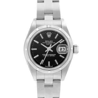2001 Rolex Date 26, 79190, Steel, Black Dial, Oyster Bracelet, Papers Only