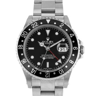 2001 Rolex GMT-Master II, 16710, 40mm, Steel, Black Dial, Black Bezel, Oyster Bracelet, Papers Only