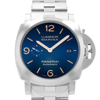 Panerai Luminor Marina, PAM01058, 44mm, Steel, Blue Arabic Dial, Box Only