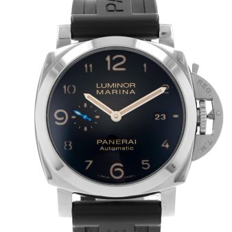 Panerai Luminor Marina ESteel Blu Profondo PAM01157 Wristwatch, Canvas Blue Bracelet, Blue Dial