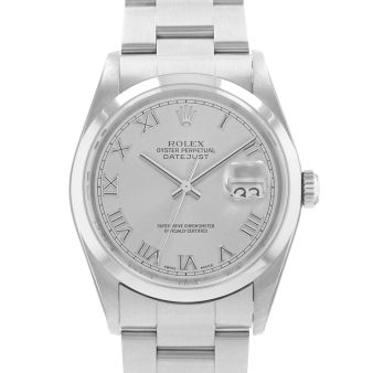 Rolex Datejust 36, 16200, Steel, Silver Roman Dial, Oyster Bracelet, Watch Only