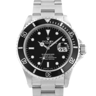 1998 Rolex Submariner Date, 16610, 40mm, Steel, Black Dial, Oyster Bracelet, Papers Only