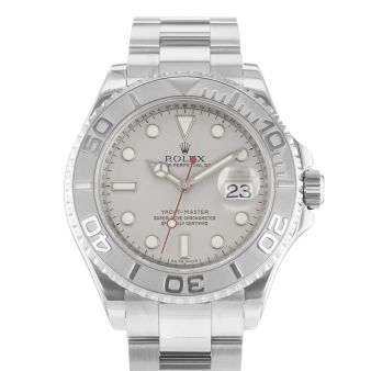 2001 Rolex Yacht-Master 40, 16622, Steel & Platinum, Platinum Dial, Oyster Bracelet, Watch Only