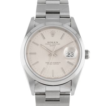 Rolex Date, 15200, Steel, Silver Dial, Oyster Bracelet, Watch Only