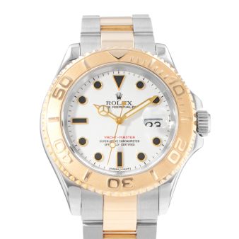 Rolex Yacht-Master 40, 16623, Steel & Gold, White Dial, Oyster Bracelet, Watch Only (Renewed)