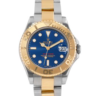 Rolex Yacht-Master 35, 168623, Steel & Gold, Blue Dial, Oyster Bracelet, Watch Only