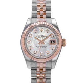 Rolex Lady-Datejust 26, 179171, Steel & Rose Gold, Mother of Pearl Diamond, Jubilee Bracelet, Watch Only