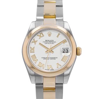Rolex Datejust 31, 178243, Steel & Gold, White Roman Dial, Oyster Bracelet, Watch Only
