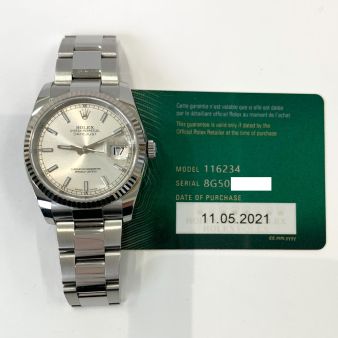 Buy Rolex Datejust Silver Dial 116234 Wristwatch