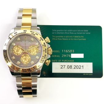 Buy Rolex Cosmograph Daytona 116503 Wristwatch - Black Diamond Dial