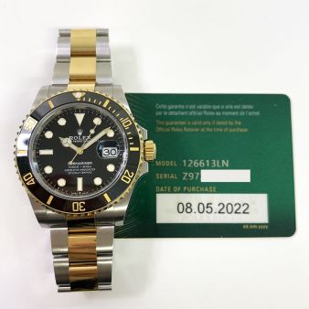 Buy Rolex Submariner Date, Black Dial, Steel & Gold, 126613LN