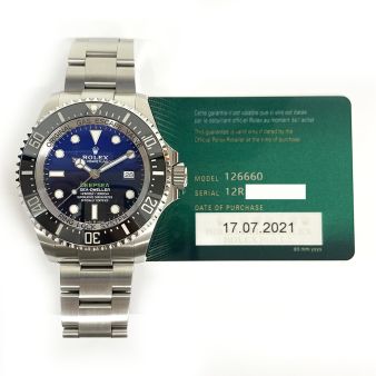 Rolex Sea-Dweller DeepSea 126660 Wristwatch, Oyster Bracelet, D-Blue 'James Cameron' Dial