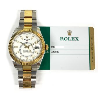 Rolex Sky-Dweller, Intense White Dial, Steel & Yellow Gold, 326933