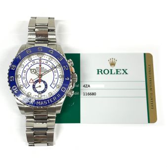 Rolex Yacht-Master II, White Dial, Steel, 116680