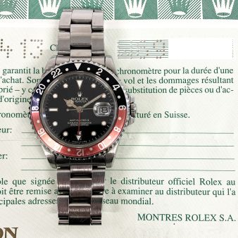 1995 Rolex GMT-Master II 'Coke' 16710, 40mm, Steel, Black Dial, Box & Papers