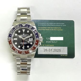 2025 Rolex GMT-Master II, 126710BLRO, 40mm, Steel, Blue & Red "Pepsi" Bezel, Oyster Bracelet, Box & Papers