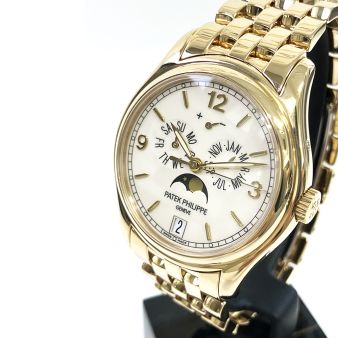 2008 Patek Philippe Complications 5146/1J-001, 39mm, Yellow Gold, Ivory Dial, Box & Papers