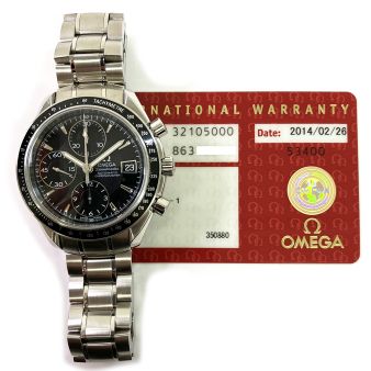 Omega, Speedmaster Date, Black Dial, Stainless Steel, 3210.50.00