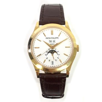 Patek Philippe Complications 5396R-011 Wristwatch, Brown Leather Strap, Silver Dial