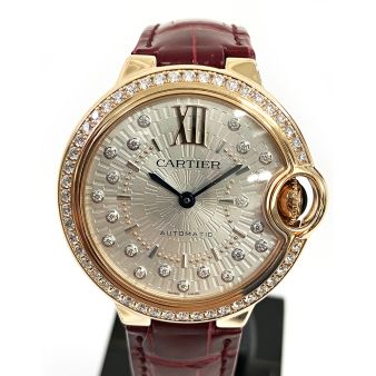 2024 Cartier Ballon Bleu de Cartier WJBB0080, 33mm, Rose Gold, Silver Diamond Dial, Box & Papers
