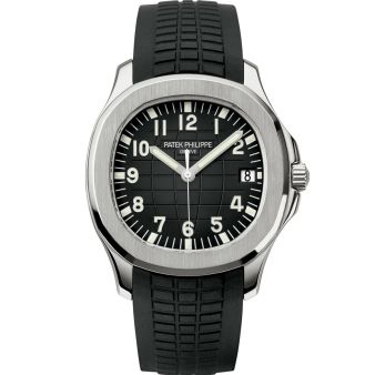 Patek Philippe 5167A-001 Wristwatch, Black Dial, Black Rubber Bracelet