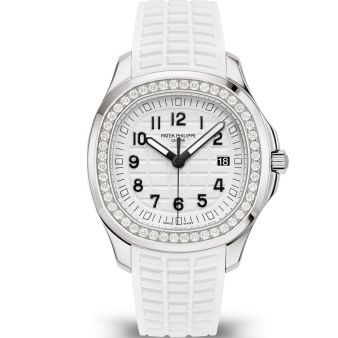 Patek Philippe Aquanaut Luce 5267/200A-010 Wristwatch, White Dial, White Rubber Bracelet