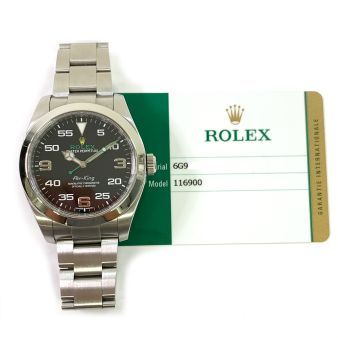 Rolex Air-King 40 116900, Black Dial, Smooth Domed Bezel, Oyster Bracelet