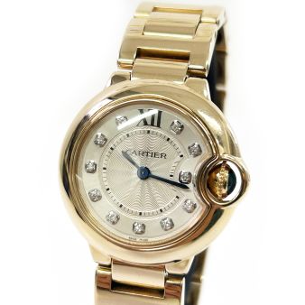 2013 Cartier Ballon Bleu de Cartier WE902025, 28mm, Rose Gold, Silver Diamond, Papers Only