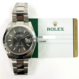 2018 Rolex Datejust 41 126300, Steel, Slate Index, Box & Papers