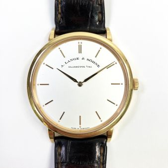 2014 A. Lange & Söhne Saxonia Thin 211.032, 40mm, Rose Gold, Silver Dial, Box & Papers