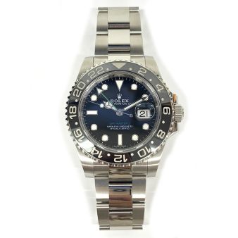 Rolex GMT-Master II, Black Dial, Black Bezel, Steel, 116710LN