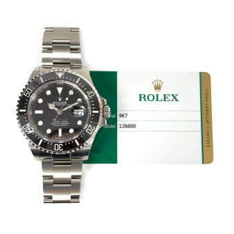 Rolex Men's Sea-Dweller 126600 Wristwatch - Black Dial, Oyster Bracelet
