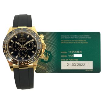 Rolex Cosmograph Daytona 116518LN-0043, Black Dial, Oysterflex bracelet