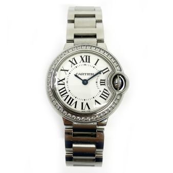 2021 Cartier Ballon Bleu de Cartier W4BB0015, 28mm, Steel, Silver Dial, Box & Papers
